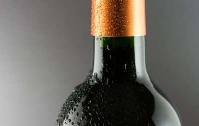 chilled wine bottle